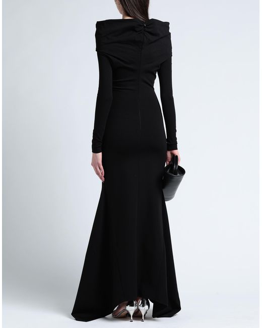 The Attico Candice cut-out gown - Black