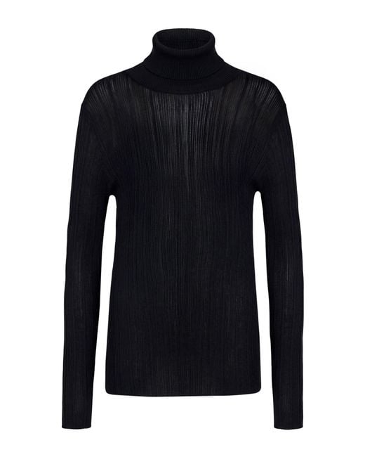 Alpha Studio Blue Rollkragenpullover