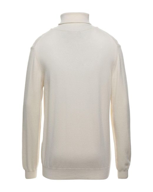 Jeordie's White Turtleneck Cashmere for men