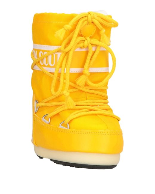 Moon Boot Yellow Ankle Boots