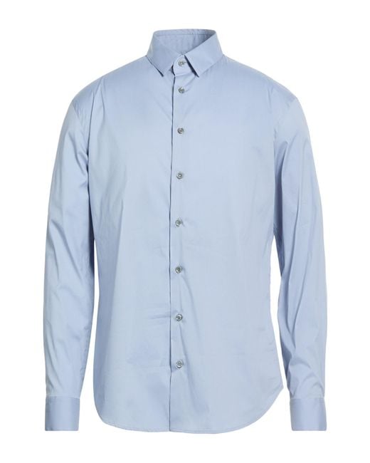 Giorgio Armani Blue Shirt for men