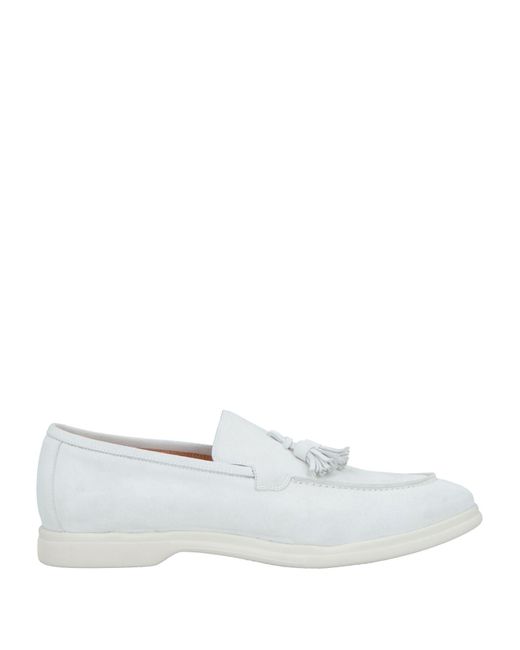 Eleventy White Loafers