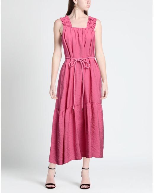 White Wise Pink Maxi-Kleid