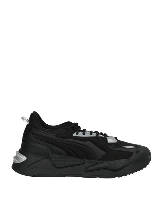mens black leather puma trainers