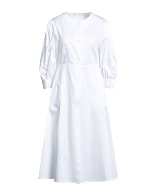 Kaos White Midi Dress