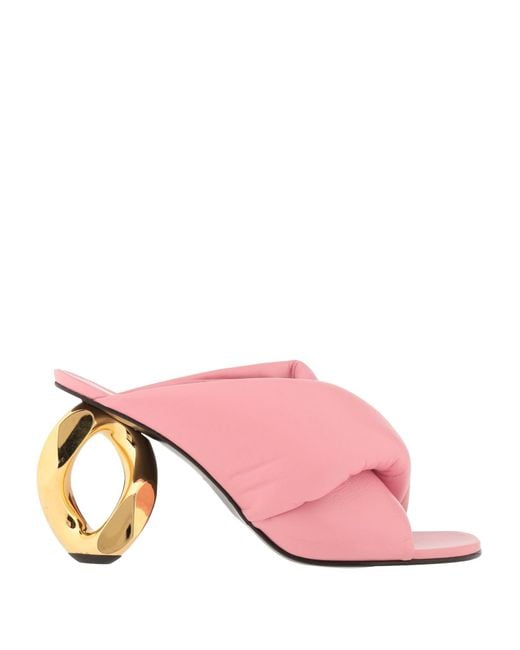 J.W. Anderson Pink Sandals Leather