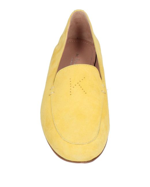 Kiton Yellow Loafers Leather