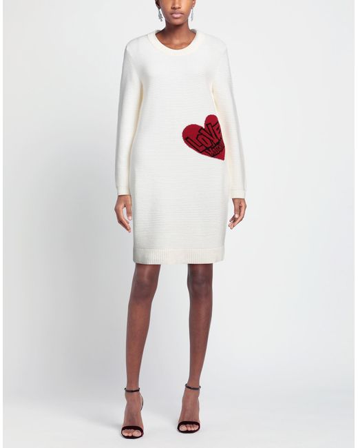 Love Moschino White Mini-Kleid