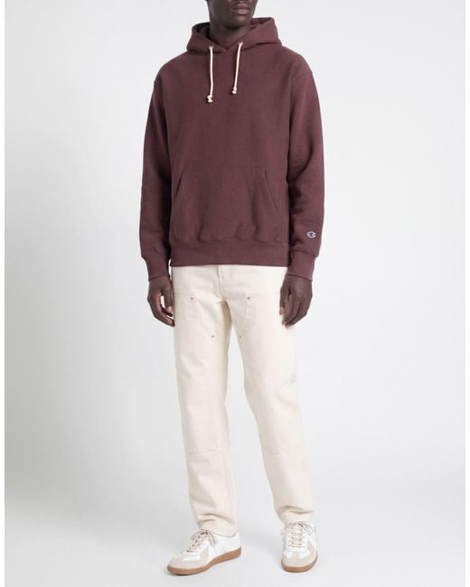 Champion Purple Sweatshirt Cotton, Elastane for men