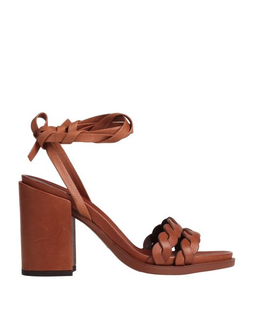 HAZY Brown Sandals Leather