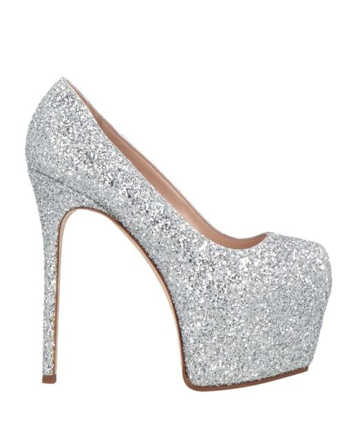 Giuseppe Zanotti Gray Pumps Leather
