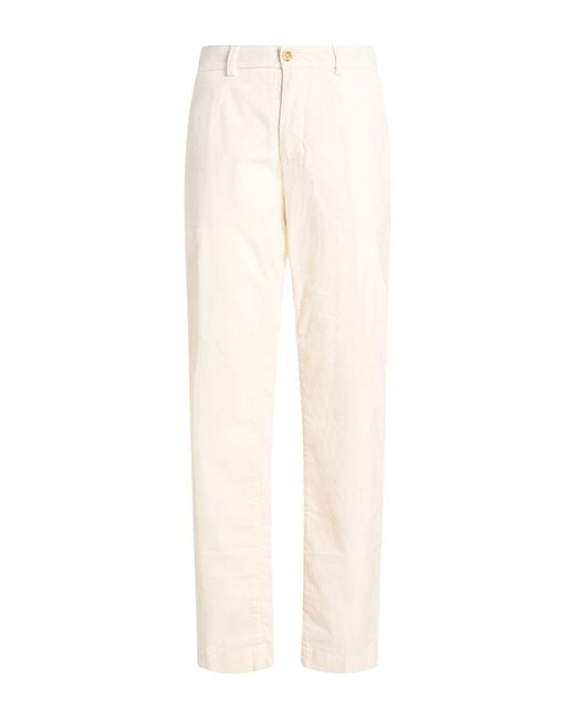 Cruna White Ivory Pants Cotton, Elastane for men