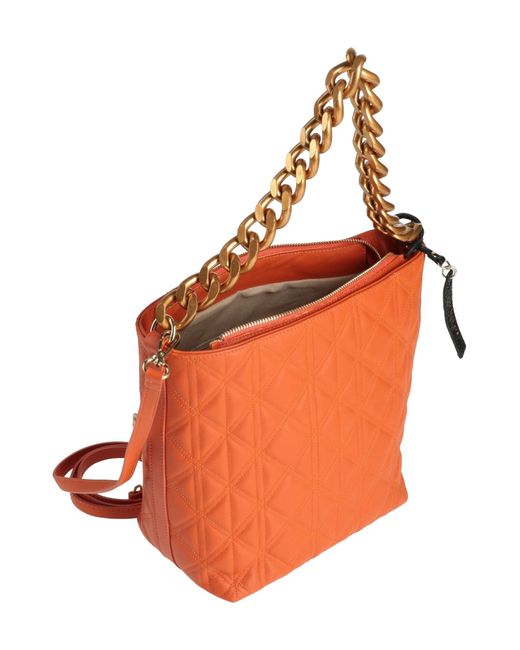 My Best Bags Orange Handbag Soft Leather
