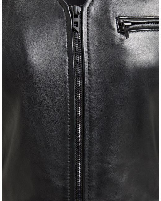 DIESEL Black Midi Dress Lambskin, Polyester, Elastane