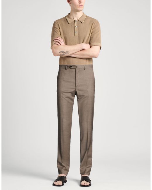 Caruso Gray Pants Wool for men