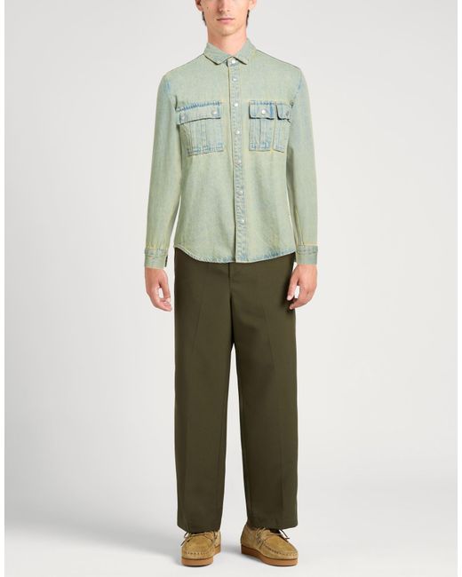 Berna Green Denim Outerwear for men