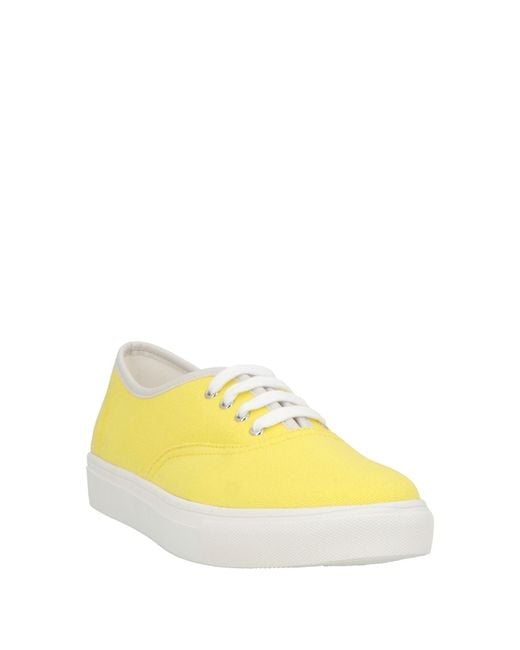 Twinset Yellow Sneakers Textile Fibers