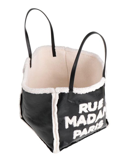 Rue Madam Black Handbag Textile Fibers