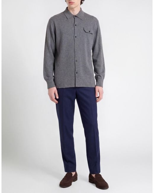 Roberto Collina Gray Shirt for men