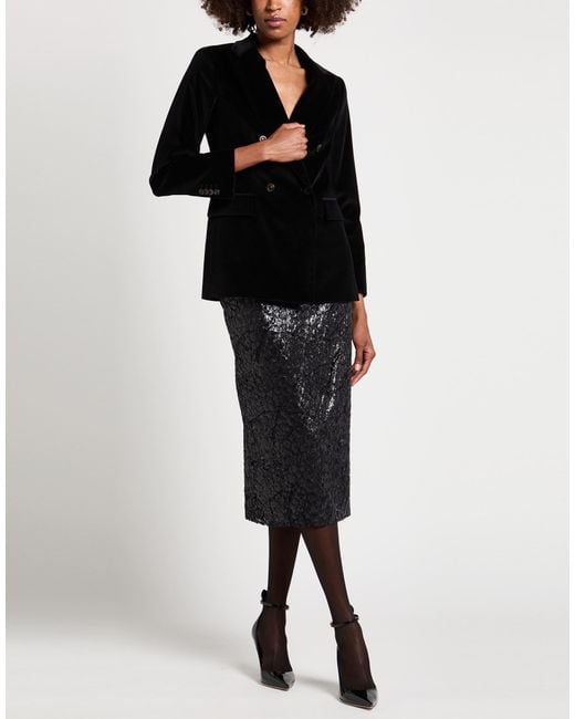 Boglioli Black Blazer Cotton, Elastane