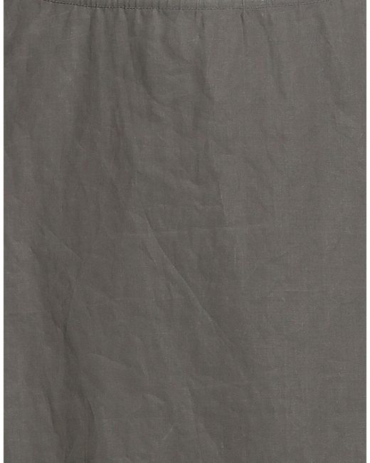 Sofie D'Hoore Gray Dark Midi Skirt Cotton