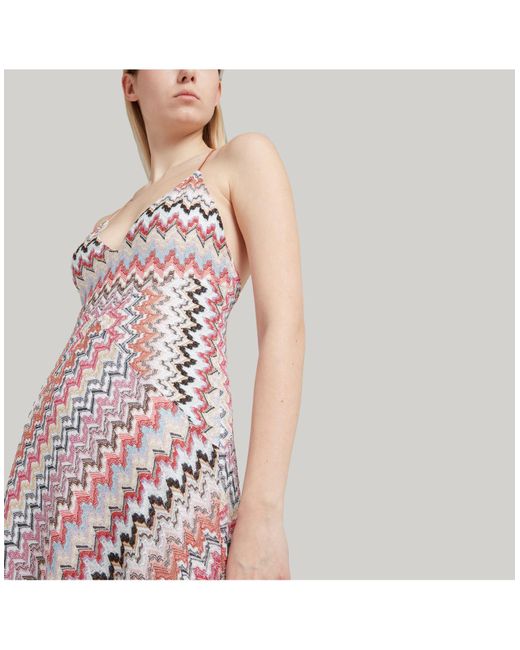 Robe longue Missoni en coloris Pink