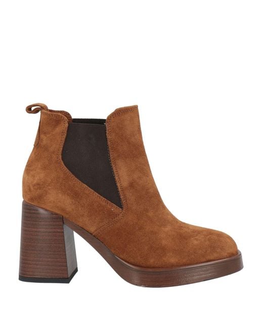 Fabbrica Dei Colli Brown Ankle Boots