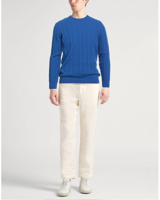Daniele Fiesoli Blue Lab Sweater Merino Wool for men