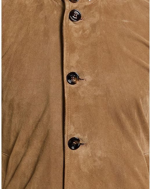 KIRED Brown Jacket Lambskin for men