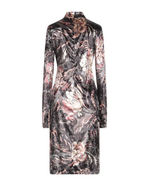 Etro Multicolor Midi Dress Polyester, Elastane