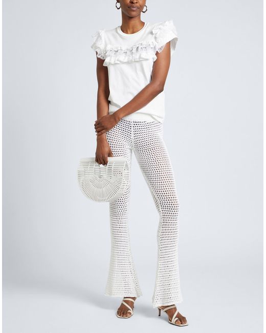 DSquared² White Pants Cotton