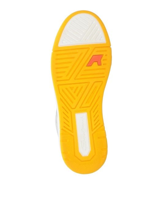 Santoni White Trainers for men