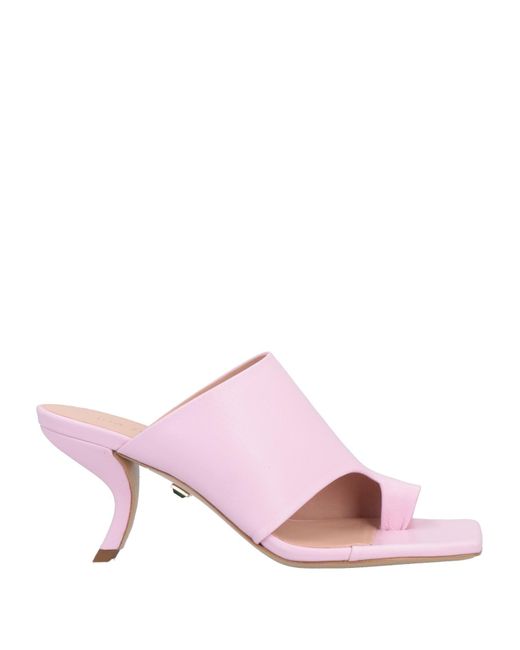 pink toe post sandals