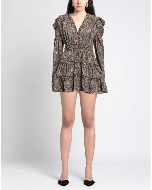 SIMONA CORSELLINI Gray Mini Dress
