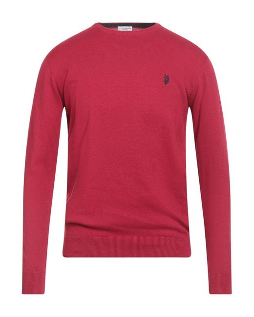 Pullover U.S. POLO ASSN. de hombre de color Red