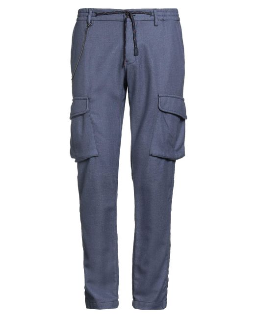Bob Blue Pants Wool, Polyester for men