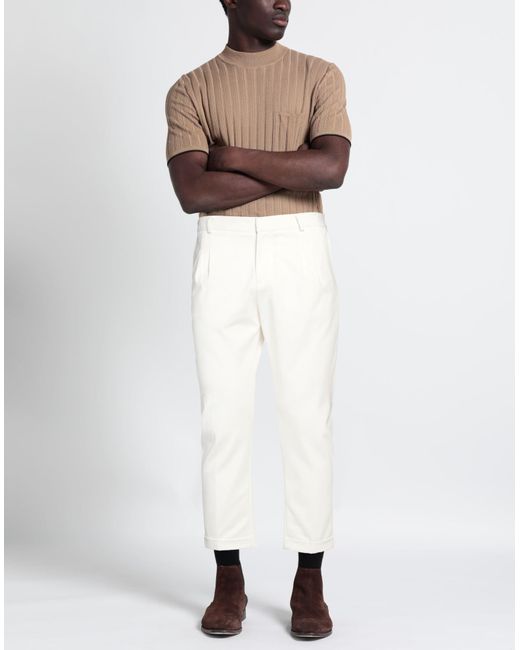 Pantalone di Daniele Alessandrini in White da Uomo