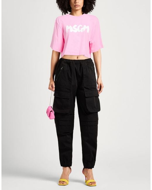 MSGM Pink T-Shirts