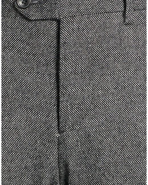 Paoloni Gray Pants Cotton, Wool, Polyamide, Polyester for men