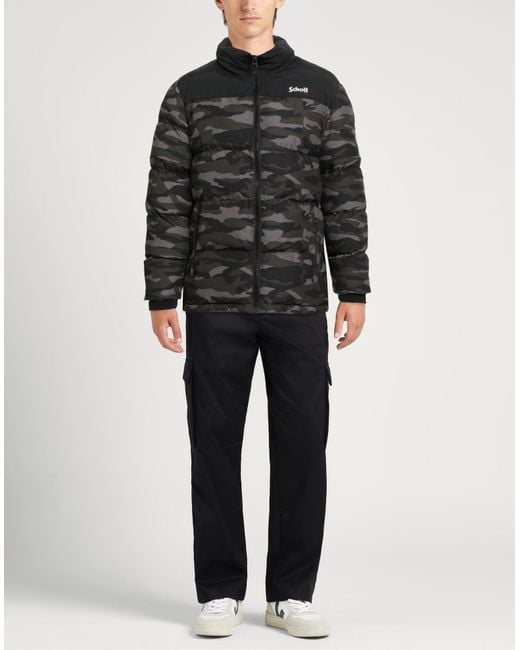 Schott Nyc Pufferjacke & Daunenjacke in Black für Herren