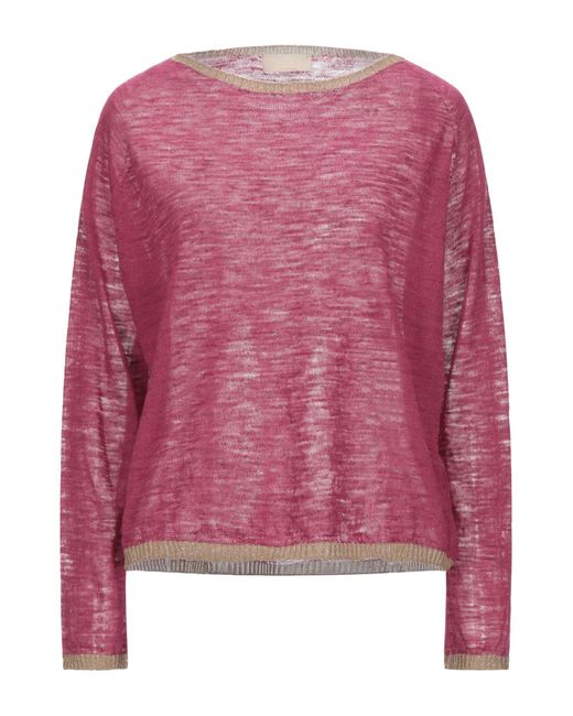 Momoní Pink Sweater Linen, Polyester, Viscose