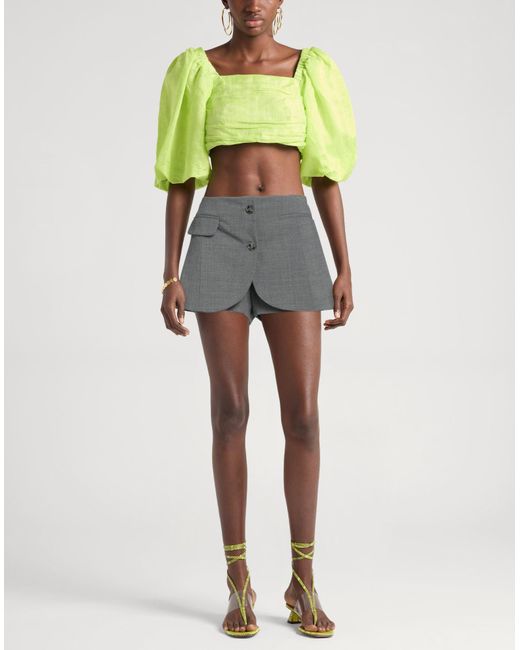 Vivetta Gray Shorts & Bermuda Shorts Polyester, Viscose, Elastane