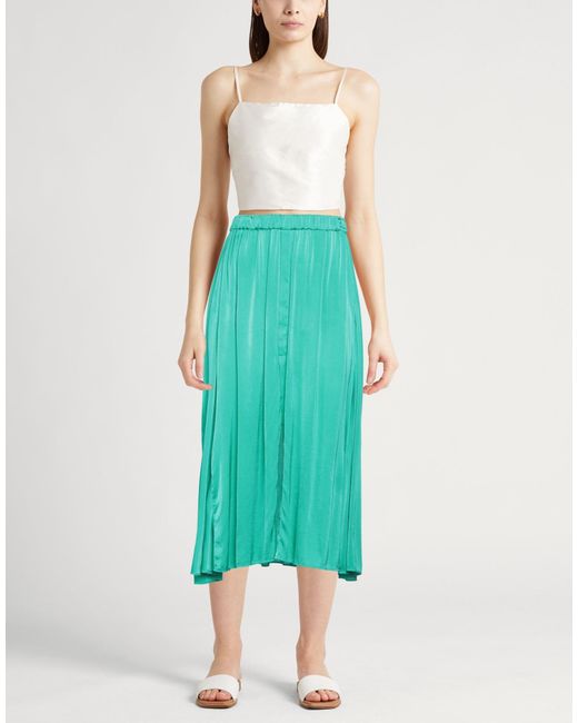 Forte_forte Green Midi Skirt