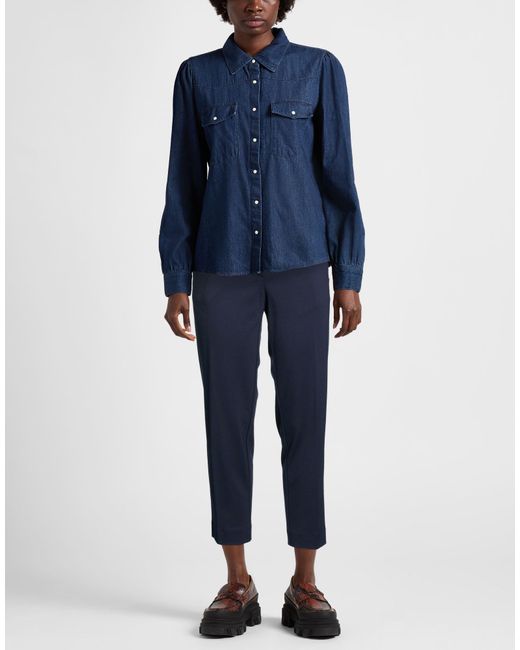 Ottod'Ame Blue Midnight Pants Viscose, Nylon, Elastane