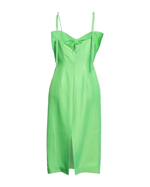 MSGM Green Midi Dress