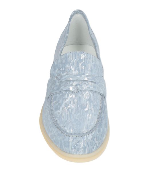 Loriblu Blue Loafers Leather