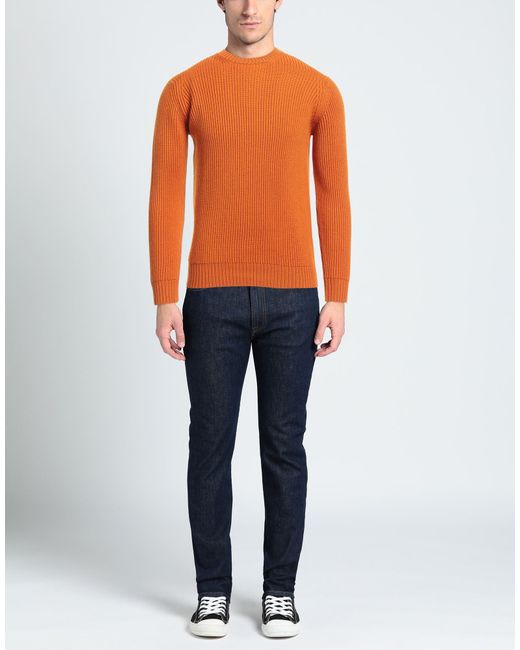 FILIPPO DE LAURENTIIS Orange Sweater for men