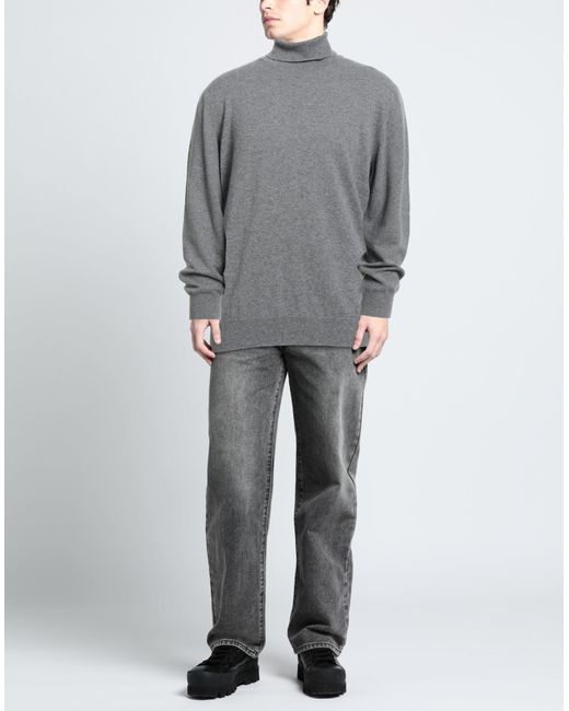 SUITE 191 Gray Turtleneck Cashmere for men