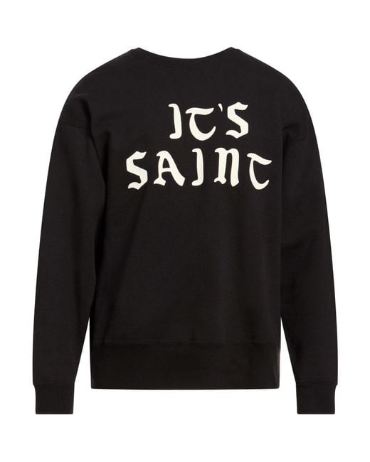 Saint Michael Black Sweatshirt Cotton for men