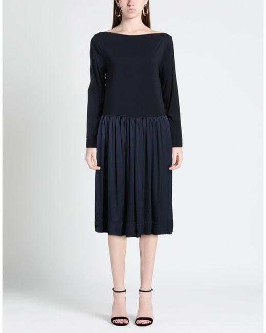 ALESSIA SANTI Blue Midi Dress Viscose, Elastane